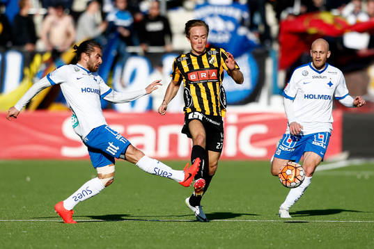 Norrköpings Christopher Telo och Daniel Sjölund och