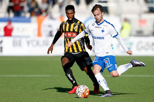 Häckens Mohammed Abubakari och Norrköpings Andreas