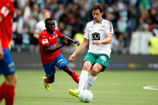 Helsingborgs Lalawélé Atakora och Hammarbys Philip Haglund