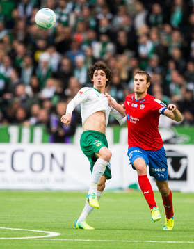 Hammarbys Romulo Cabral Pereira Pinto i en nuell med