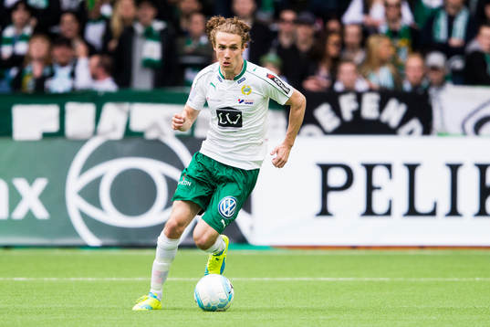 Hammarbys Fredrik Torsteinbö med bollen