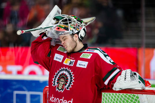 Frölundas målvakt Johan Gustafsson