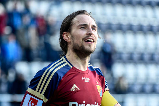 Djurgårdens Kevin Walker jublar