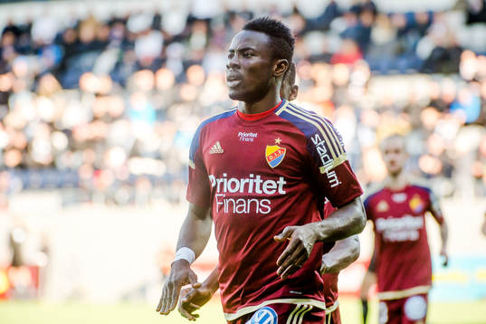 Djurgårdens Sam Johnson jublar