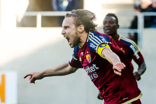 Djurgårdens Kevin Walker jublar