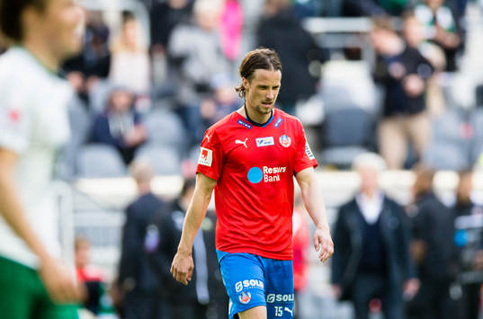 Helsingborgs Linus Hallenius ser deppig ut