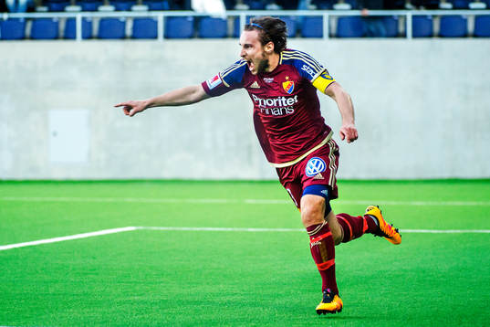 Djurgårdens Kevin Walker jublar