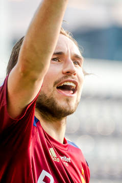 Djurgårdens Kevin Walker jublar