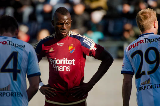 Djurgårdens Omar Colley deppar
