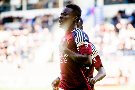 Djurgårdens Sam Johnson jublar