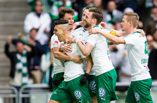 Hammarbys Alexssander Medeiros de Azeredo gör 3-1 och