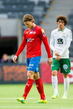 Helsingborgs Carl Johansson ser deppig ut