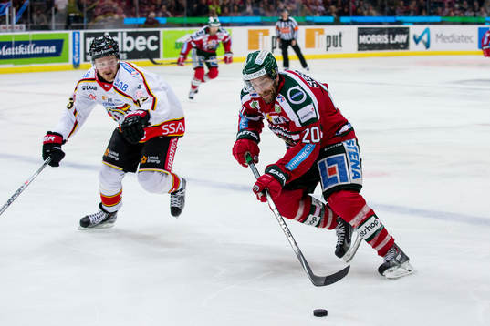 Frölundas Joel Lundqvist och Luleås Lucas Wallmark