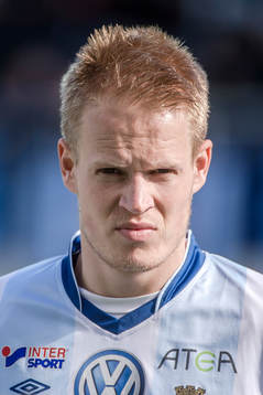 Gefles Martin Rauschenberg före fotbollsmatchen i