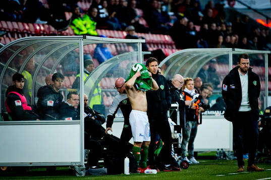 Jönköpings Stian Aasmundsen och tränare Jimmy Thelin
