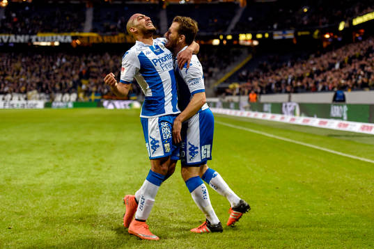 IFK Göteborgs Haitam Aleesami och Tobias Hysén jublar