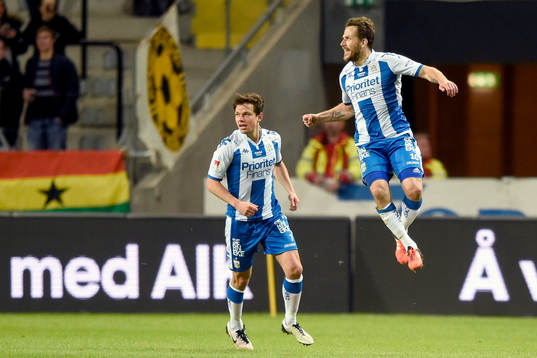 IFK Göteborgs Tobias Hysén jublar