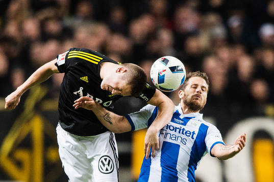s Haukur Heidar Hauksson och IFK Göteborgs Tobias Hysén