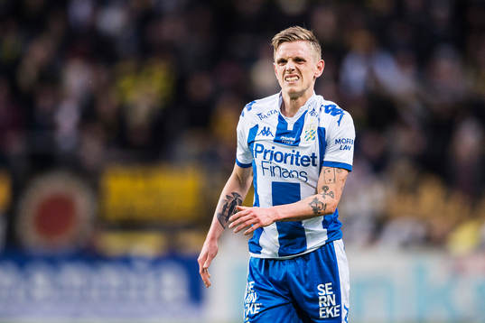 IFK Göteborgs Sören Rieks har ont