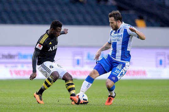 s Ebenezer Ofori och IFK Göteborgs Tobias Hysén