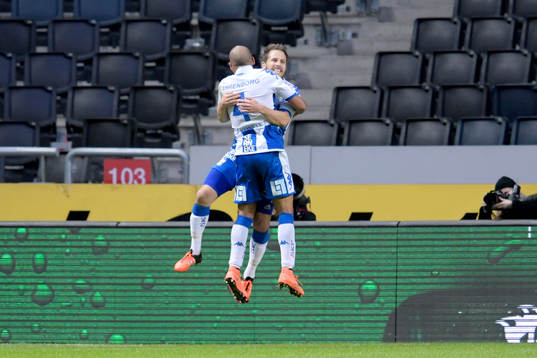 IFK Göteborgs Haitam Aleesami och Tobias Hysén jublar