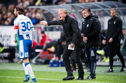 IFK Göteborgs Mattias Bjärsmyr och tränare Jörgen