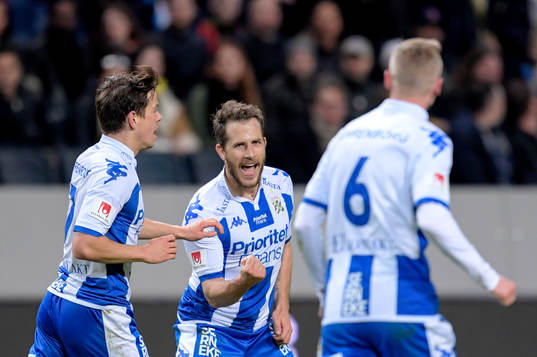 IFK Göteborgs Tobias Hysén jublar