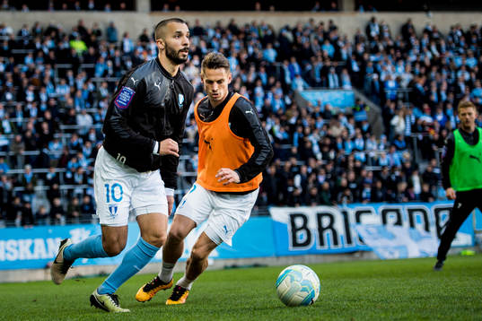 Malmö FFs Guillermo Molins och Markus Rosenberg