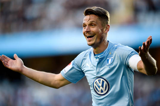 Malmö FFs Markus Rosenberg deppar