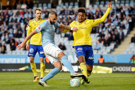 Malmö FFs Guillermo Molins och Sundsvalls Noah Sonko