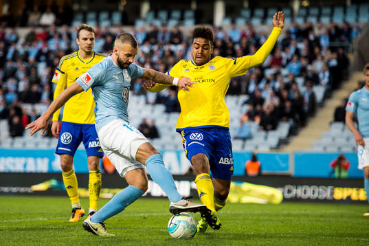Malmö FFs Guillermo Molins och Sundsvalls Noah Sonko