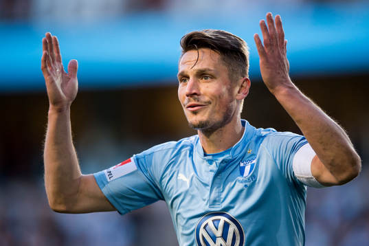 Malmö FFs Guillermo Molins deppar