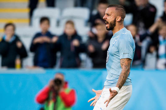 Malmö FFs Guillermo Molins jublar