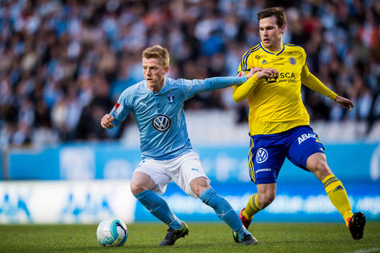 Malmö FFs Anders Christiansen Sundsvalls Sebastian