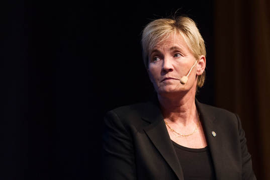 Damlandslagets assisterande förbundskapten Lilie Persson