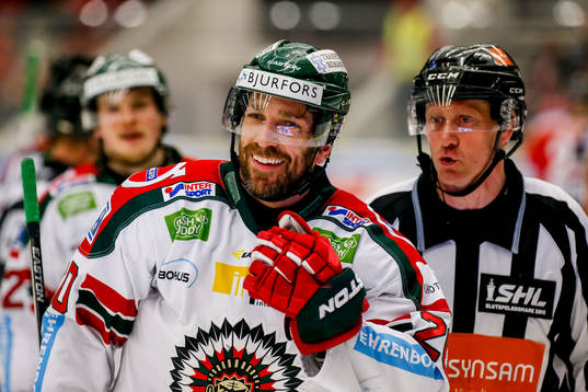 Frölundas Joel Lundqvist jublar