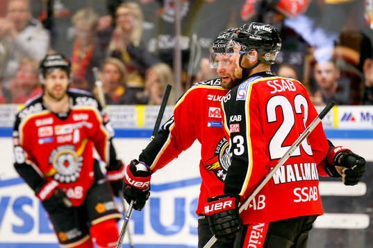 Luleås Jonathan Granström och Lucas Wallmark jublar