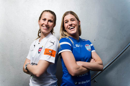 Emma Berglund, Rosengård, och Olivia Schough, Eskilstuna
