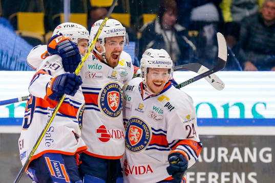 Växjös Eddie Larsson, Joakim Hillding och Calle Rosén