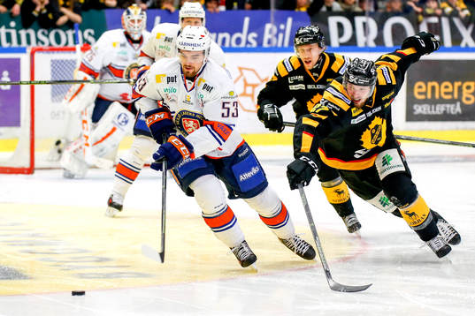 Växjös Eddie Larsson och Skellefteås Martin Lundberg