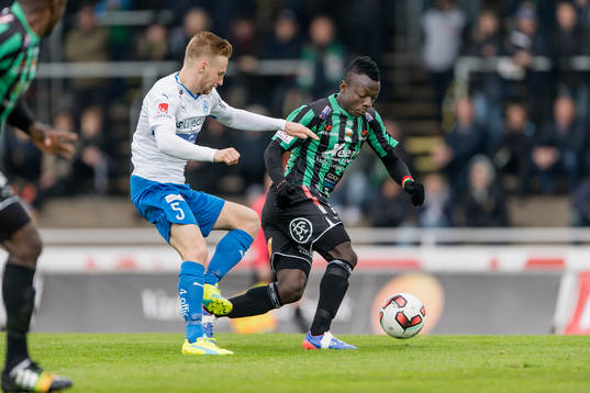 Värnamos Tobias Englund och Varbergs Thomas Boakye