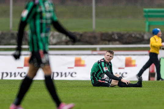 Varbergs Anton Liljebäck deppar