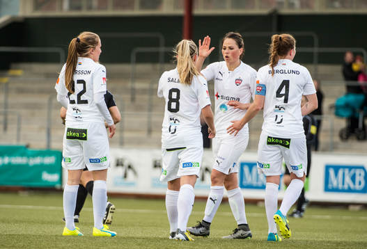 Rosengårds Hanna Persson, Iina Salmi, Sara Björk