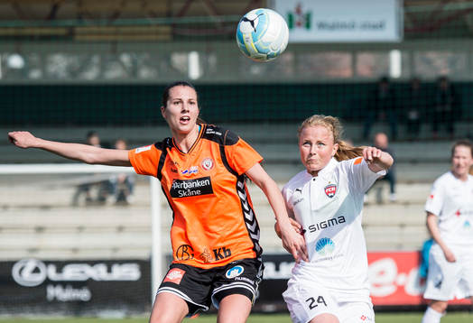 Kristianstads Moa Sedin mot Rosengårds Ebba Wieder