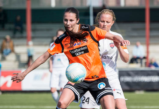 Kristianstads Moa Sedin mot Rosengårds Ebba Wieder