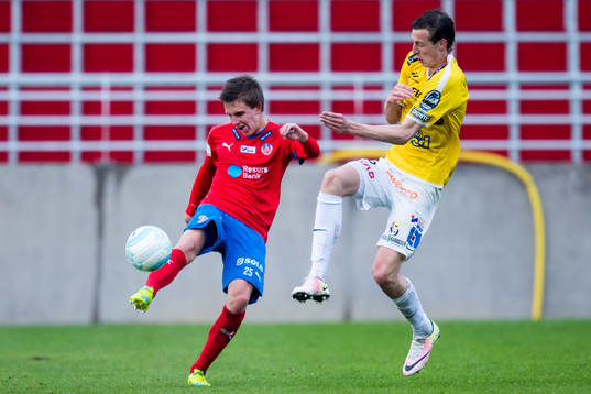 Helsingborgs Felix Bindelöv och Falkenbergs Gustaf Nilsson