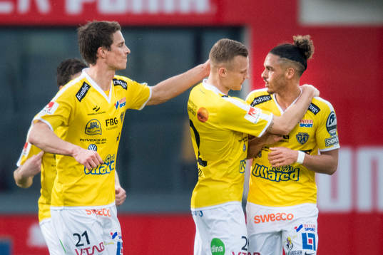 Falkenbergs Thomas Juel-Nielsen, Rasmus Sjöstedt och Erik