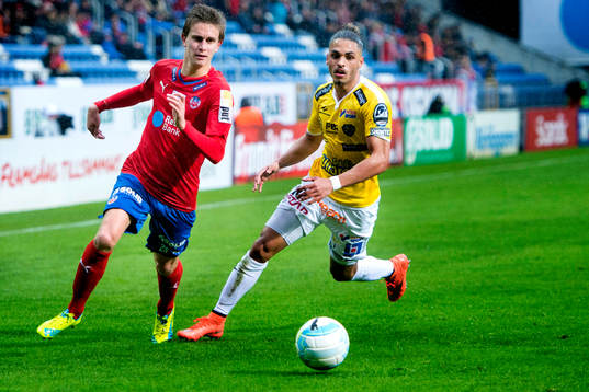 Helsingborgs Felix Bindelöv och Falkenbergs Alexander