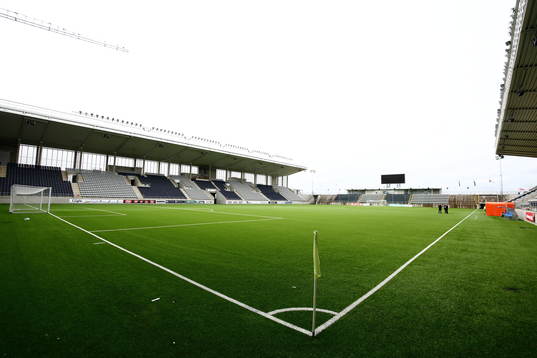 Linköping Arena innan fotbollsmatchen i Damallsvenskan