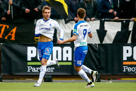 Norrköpings Christoffer Nyman jublar